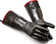 Manopole per barbecue 14 pollici: resistenti al calore, impermeabili e sicure al fuoco; adatte per cucinare, grigliare, cuocere in forno e stufe da campeggio; manopole in cotone lavabili e riutilizzabili; accessorio barbecue ideale.