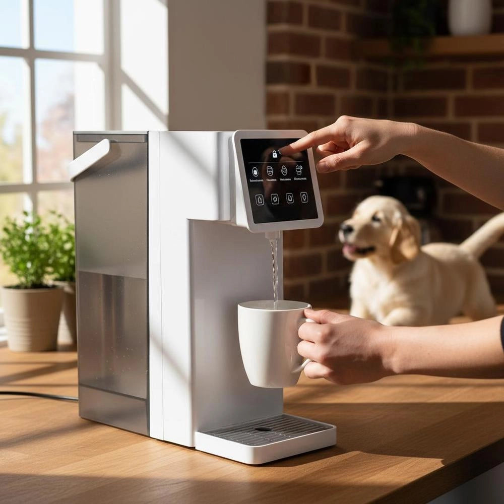 Instant Hot Water Dispenser, Boiling Hot Water Dispenser With 6 Adjustable Temperatures & 8 Water Volumes & 3L Removable Water Tank, Fast Heating With Touchscreen And Child Lock
