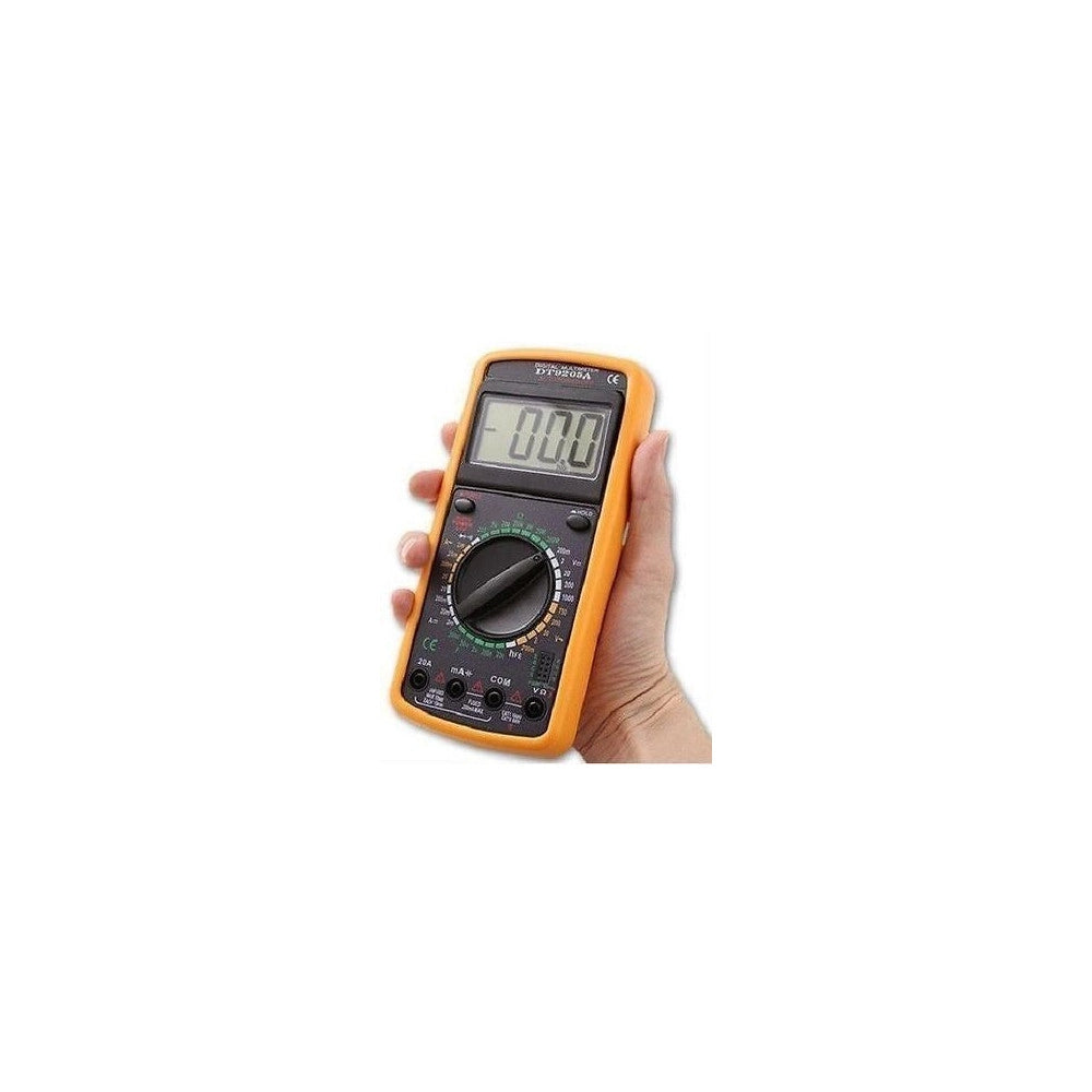 Trade Shop - Tester Multimeter Multimetro Digitale Pro Tester Professionale Con Cavi Dt9205a -