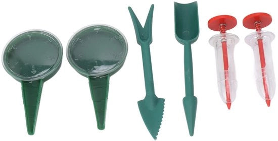 Set di Dispensazione Semi - Mini Piantagione Semi - 5 Rapporti - Disseminatore Manuale di Semi - Macchina da Giardino per Piantare - Adatto per Radici, Spinaci, Erba...