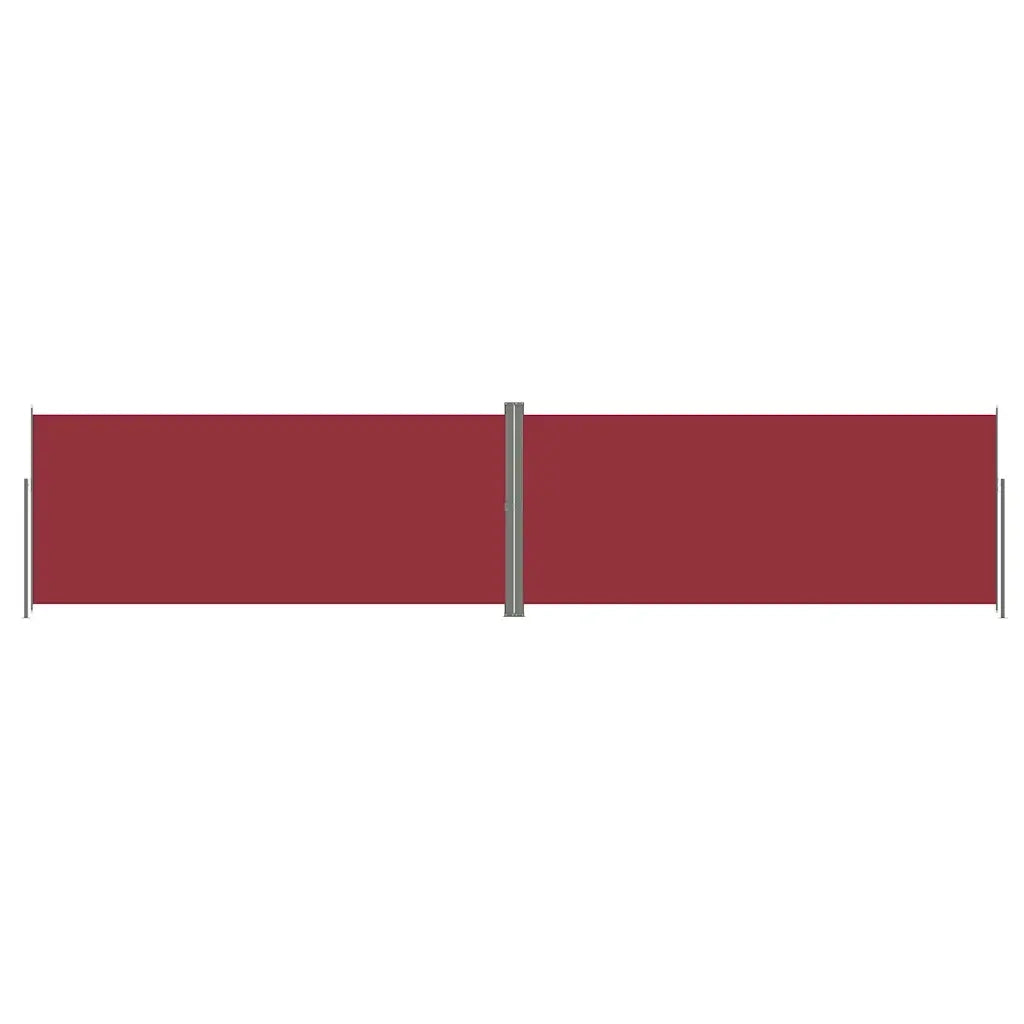 Tenda da Sole Laterale Retrattile Rossa 220x1000 cm 318053