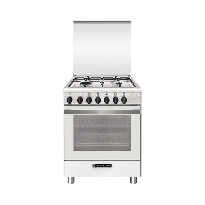Glem Gas Cucina a Gas Acciaio Inox Forno Elettrico Ventilato 60cm SA664MWH6