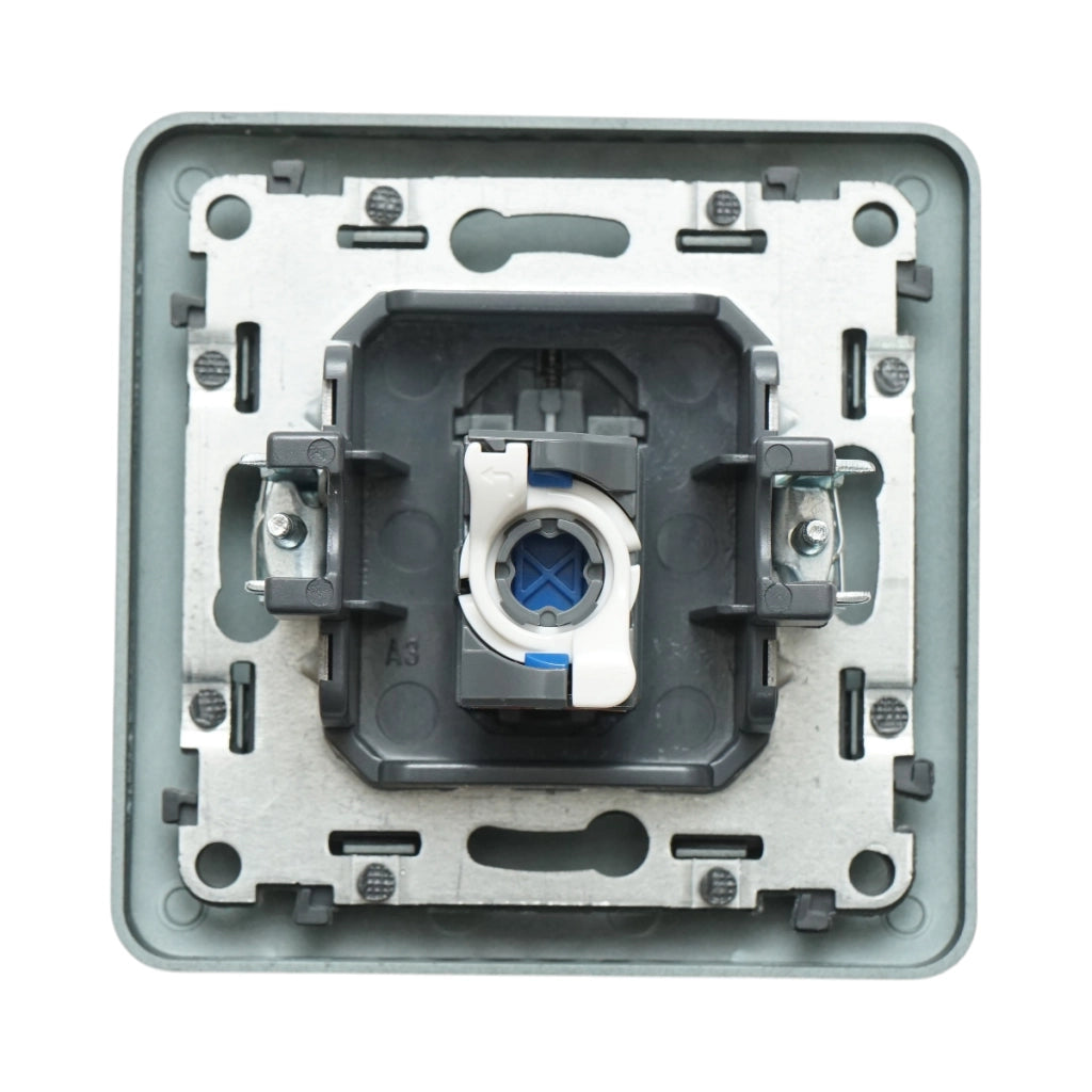 Presa internet RJ45 nera da incasso per PC 80x80mm