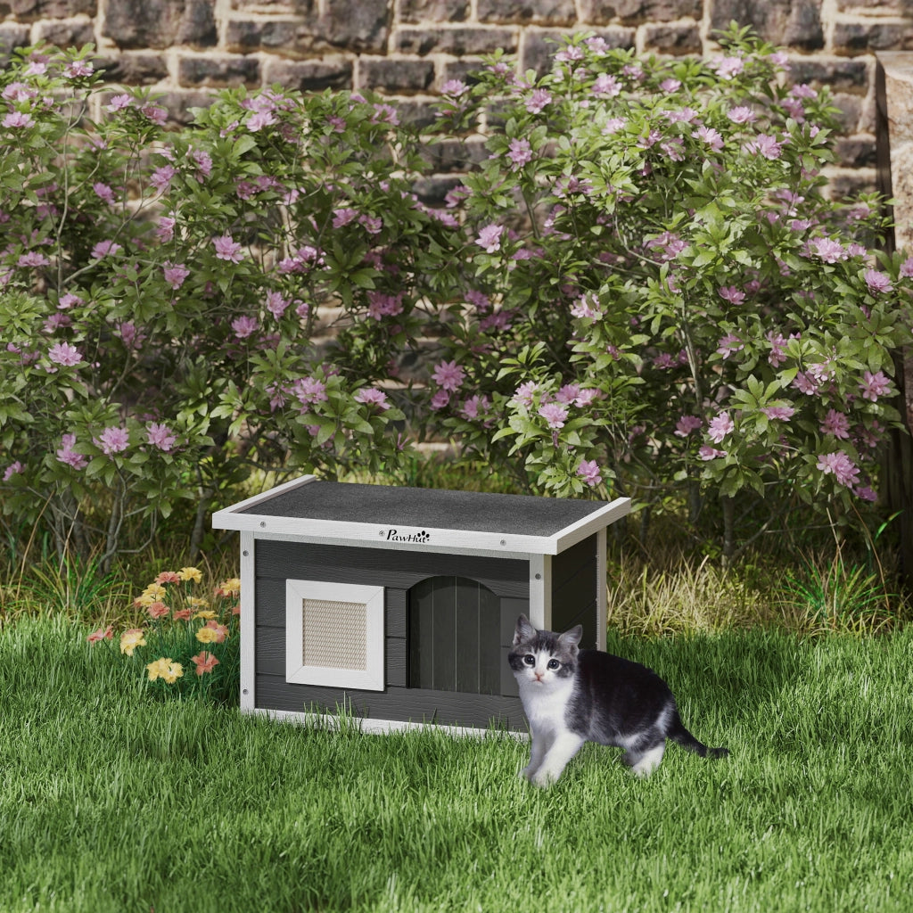 Casetta per Gatti ¨C Minimal ¨C Grigio Legno 61x45x36.5cm