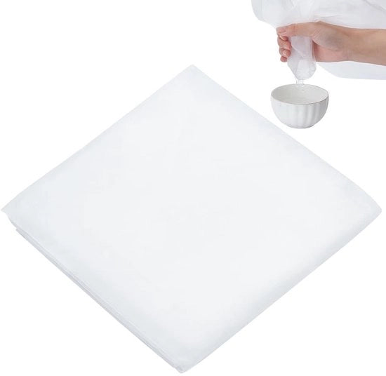 Filtro a Maglia in Nylon 100x200cm - Filtro Reutilizzabile a Maglia - Filtro a Maglia Fino - 60 Maglia - Filtro a Maglia Resistente e Duraturo - 0,1mm Spessore - Filtro a Maglia in Nylon