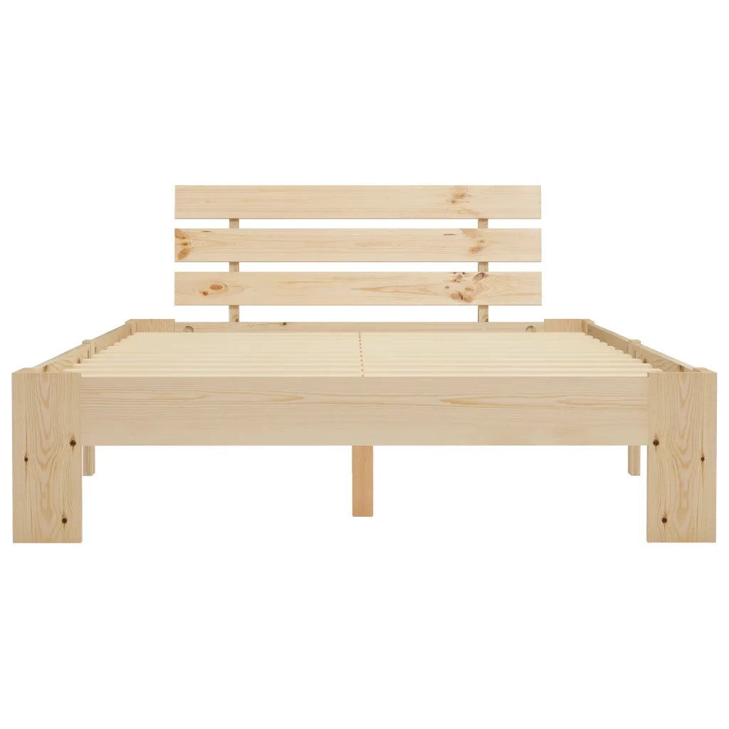 Giroletto senza Materasso-Struttura Letto 140x200 cm in Legno Massello di Pino 374163