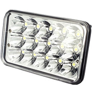 Trade Shop - Faro Supplementare H4 Auto Fuoristrada 15 Led Abbagliante Anabbagliante Ip67 -