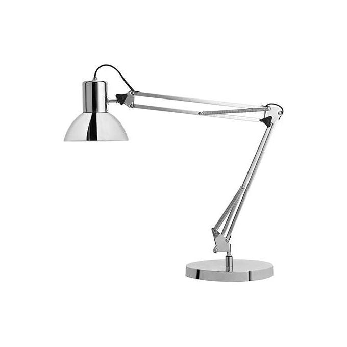 Unilux 400092123 SUCCESS 80 Lampada da Tavolo LED E27 10 W Rotazione 360° con Braccio Regolabile colore Cromo
