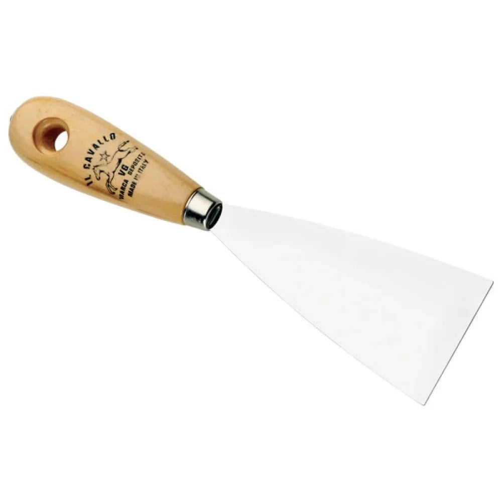 Spatola cromata manico legno mm. 100 b08wynd83c
