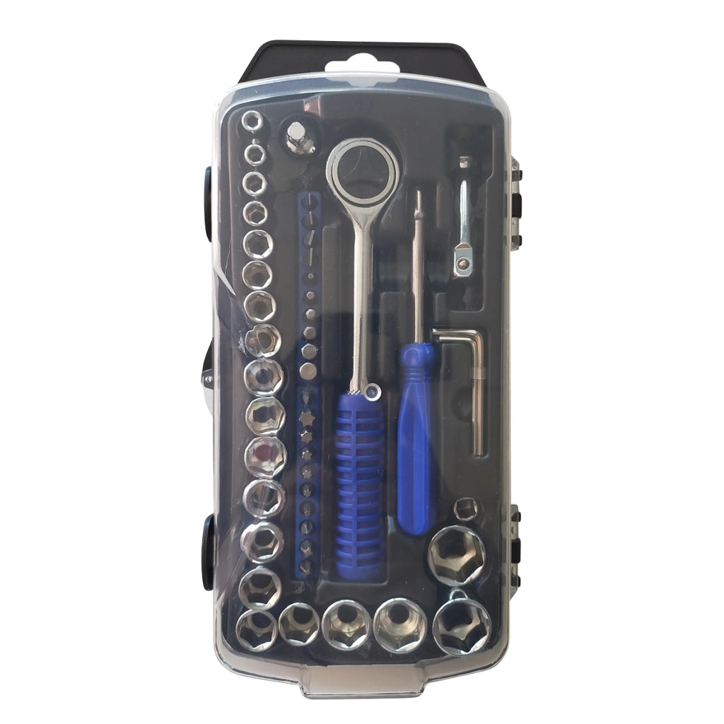 Set Per Officina 48 Pz Bussole E Bits