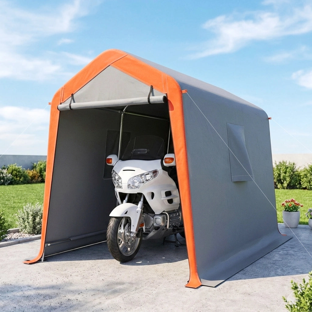 Garage Portatile per Auto ¨C Minimal ¨C Grigio 240x180 cm