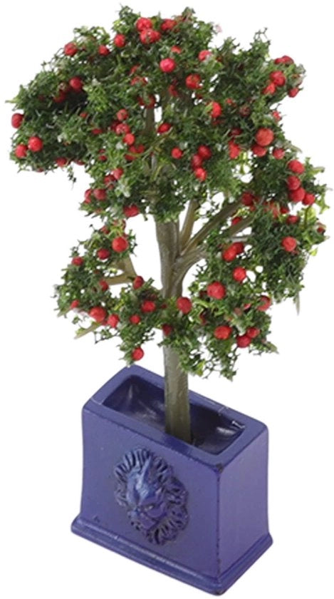 Miniaturni piante artificiali da 3 pezzi - decorazione per casa di bambole 1:12 - materiale hars - duraturo e realistico - formato compatto