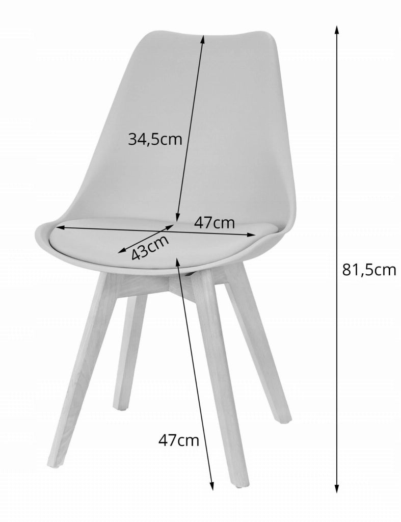 Tavolo rettangolare VALORA con 4 sedie RIXK nere 120x80