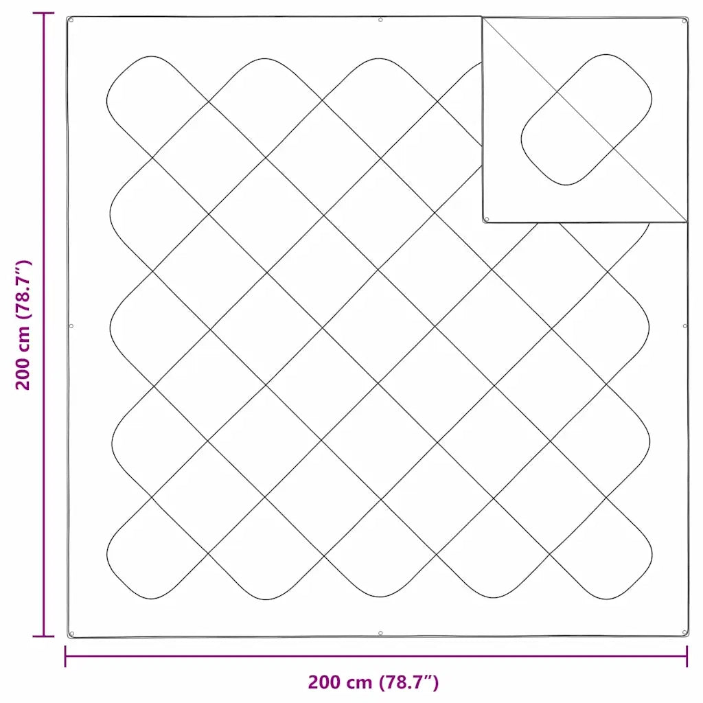 Duvet 2-in-1 Bianco 201 x 201 x 9 cm Poliestere 42007784