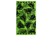 Telo Mare Jacquard Spugna Asciugamano Spiaggia Disegno Thai - Telo Mare - Verde