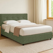 Chichester, Letto Singolo Sfoderabile Made in Italy, Verde