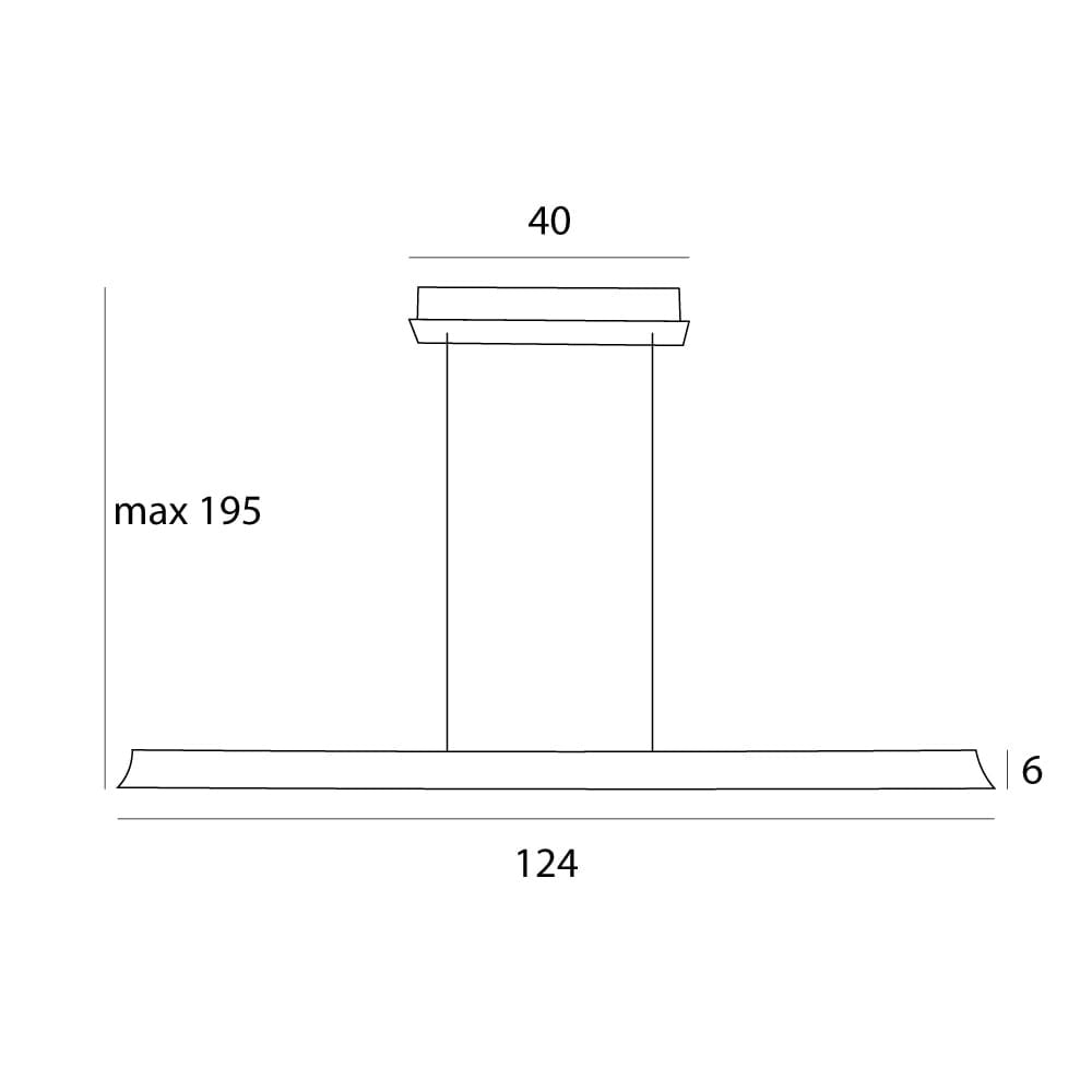 Lampada sospesa Maxlight JO-JO LED 38W nero/oro CCT