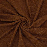 Teddybeerstof con piccole onde, 0,9 m, 1,6 m di larghezza, colore Sienna, stoffa a maglia con pelo di teddy, poliestere, stoffa a pelo con piccole onde, per metro, per progetti di cucito, giacche di pelo, coperte.