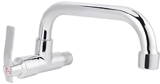 Wastafellooiera Wandalettricella - Flessa di acqua fredda - Materiale in ottone/acciaio inossidabile - 25cm/20cm - Facile da installare - Adatto per diametro foro 22-30mm - Flessa da cucina
