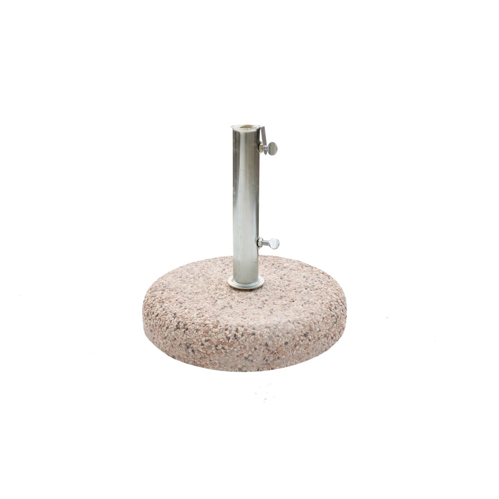 Base per ombrellone Roca, base zavorra (Ø50 cm) in graniglia, 25 kg, tubo diametro 55 mm, stabile