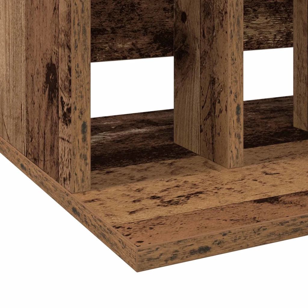 Storage per dischi in vinile Legno antico 42 x 33 x 36 cm 8012840