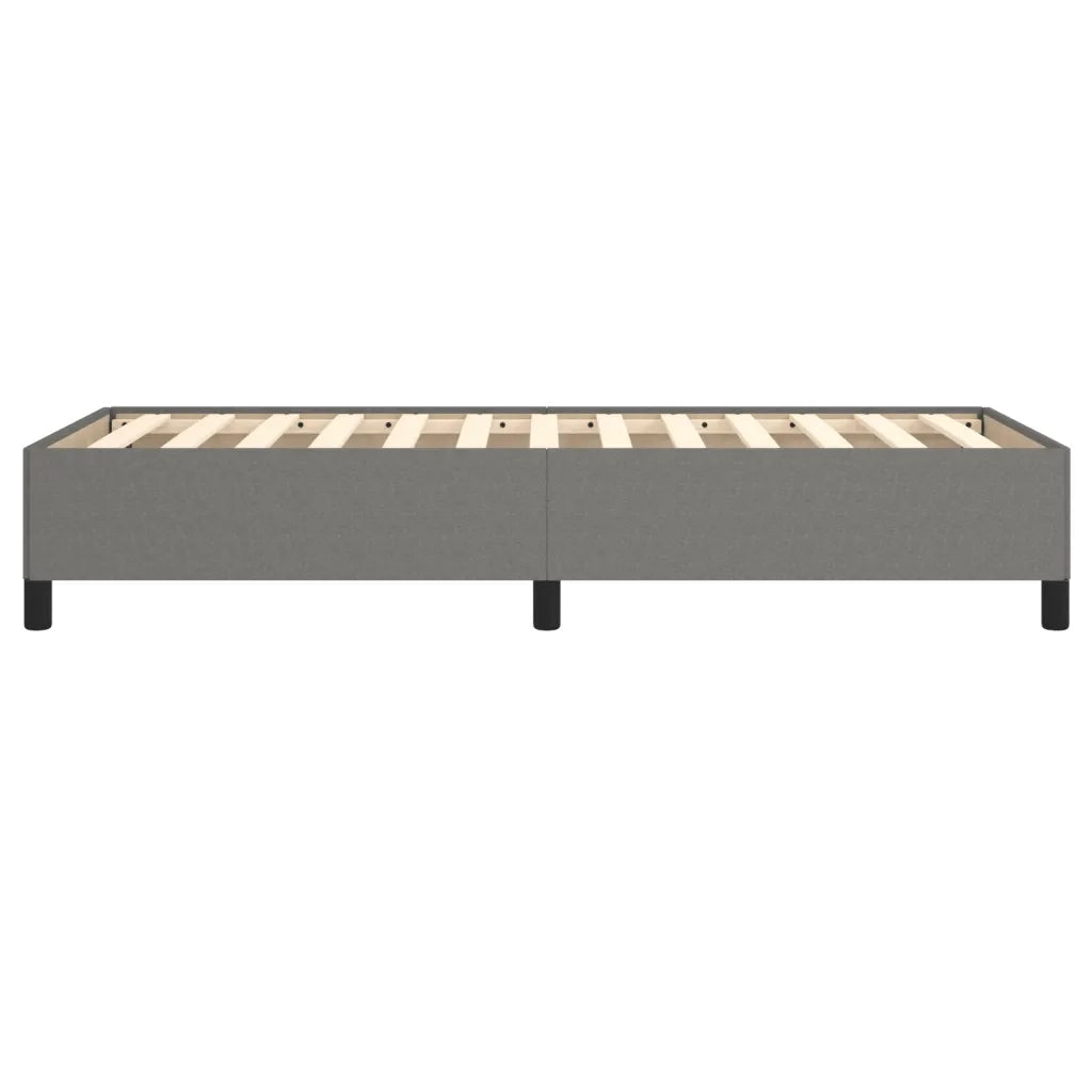 Letto singolo | Letto per adulti | Giroletto senza Materasso Grigio Scuro 90x190 cm Tessuto
