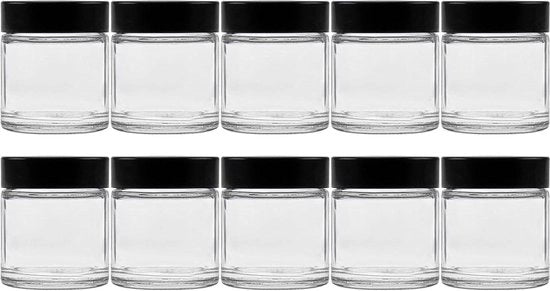 Vaso di vetro con coperchio - diverse misure e quantità