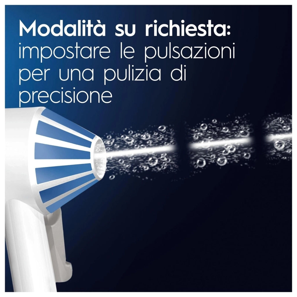 Oral-B AQUACARE4 AquaCare 4 Idropulsore Oxyjet 4 modalita' 2 intensita' serbatoio rimovibile colore Bianco