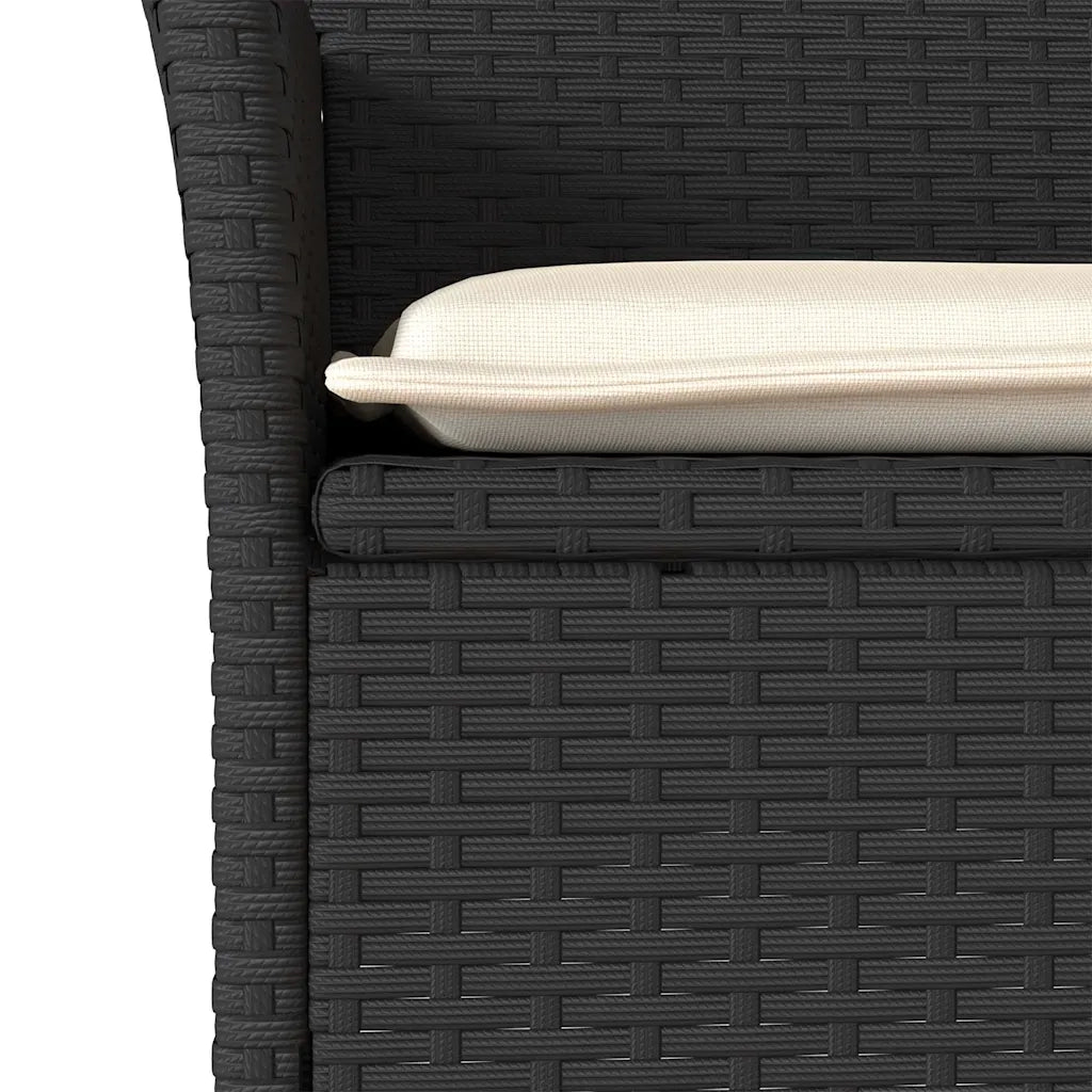 Set da Pranzo da Giardino con Cuscini 5 pz Polyrattan e Vetro 3278722