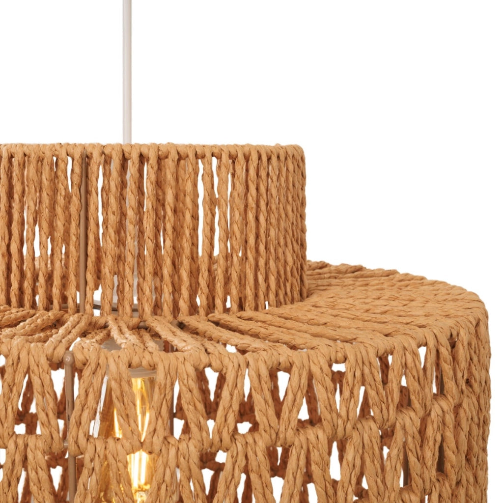 Lampada a sospensione bianca carta Ø40 Maxlight Raffle E27