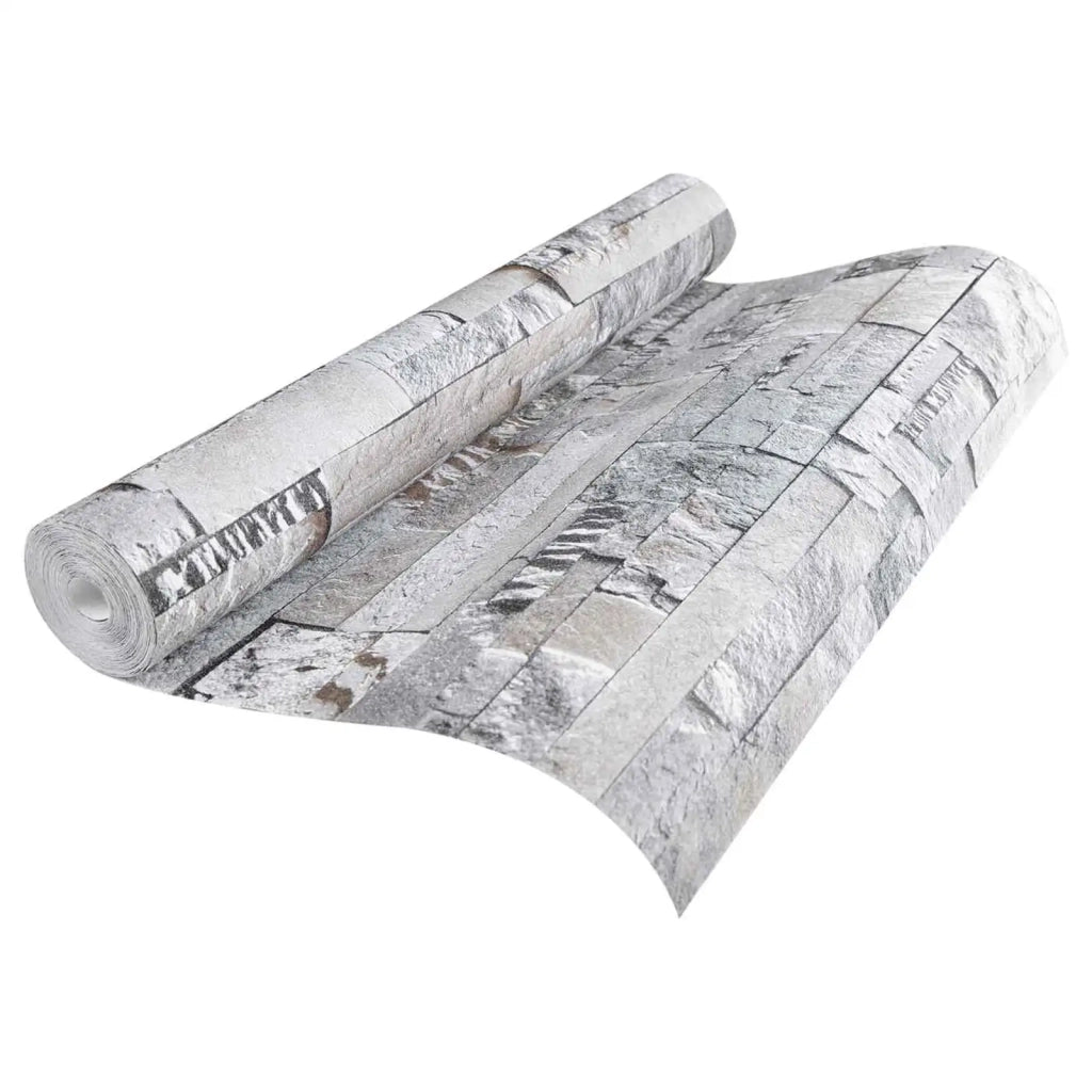 Carta da Parati 3D Pietra Grigio 10 x 0,53 m CFW2112677