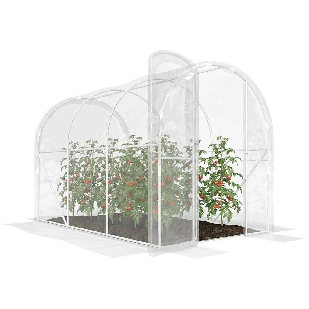 Serra a tunnel da giardino 3x2x2m ¨C Xylo ¨C 6m2 con porta e telo PE 150g/m2
