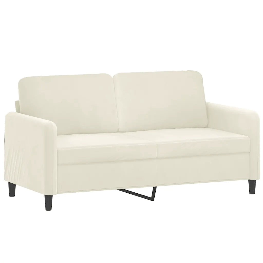 Set di Divani 3 pz Crema in Velluto 3201992