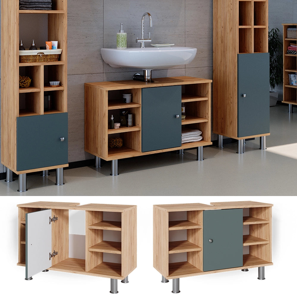 Vicco Mobile sottolavabo per bagno Verde 80 x 54 cm