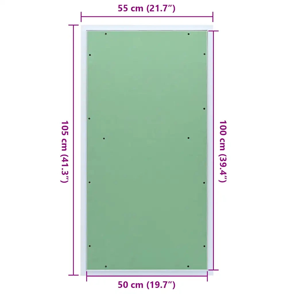 Pannello di Accesso Verde e Argento 55 x 105 cm 4018463