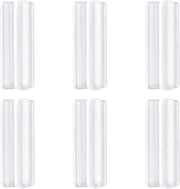 Set di 6 manici di appendi-abito in silicone autoadesivi miniatura per ante armadio