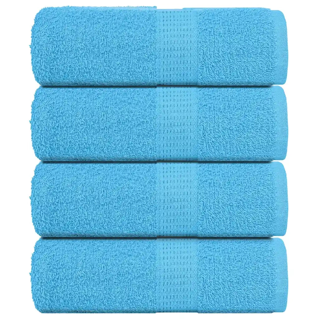 Asciugamani per ospiti FROGN 4 pz Turchese 30x50 cm 360 g/m² 136972