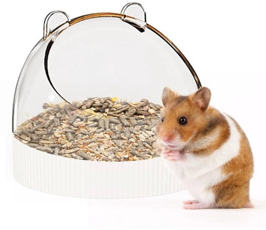 Ciotola per Cibo degli Animali da Criceto - Sicura per i Piccoli Animali - Contenitore per Cibo Anti-Esfilamento - Materiale Sicuro per il Cibo - Facile da Pulire - Ciotola per Cibo con Chiusura Anti-Esfilamento