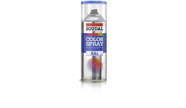 BOMBOLETTA SPRAY ACRILICO UNIVERSALE SOUDAL 600 ML Bianco Lucido RAL 9010 - 6 pezzi- SOUDAL
