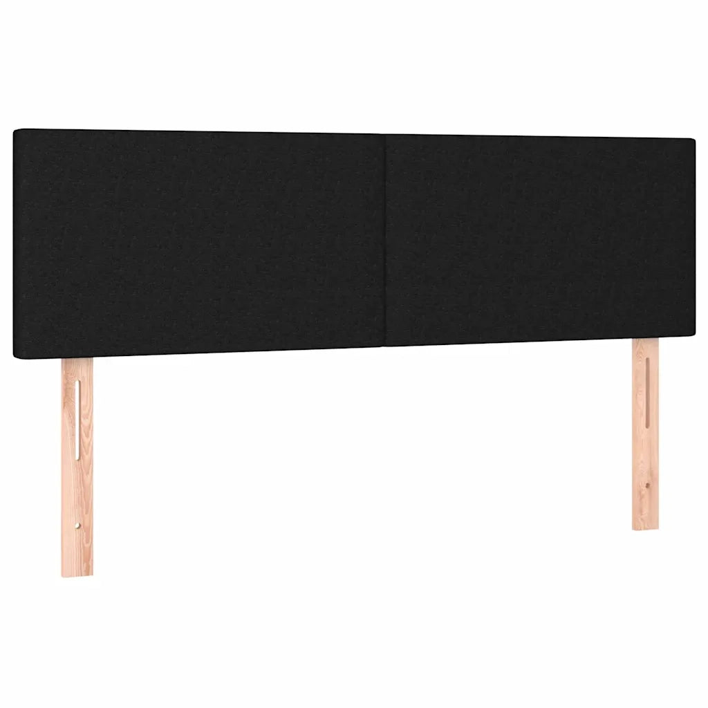 Pouf Letto con Materasso e LED Nero 140x190 cm 3312224