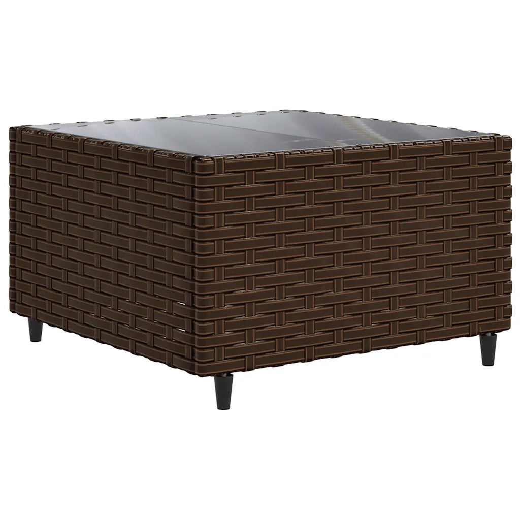 Set Mobili da Giardino 6pz con Cuscini in Polyrattan Marrone 3308070