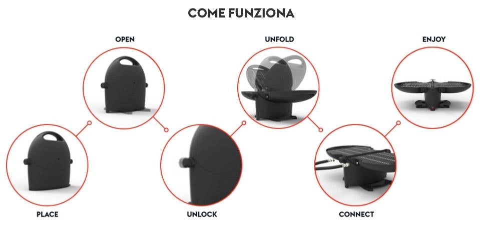 Barbecue a Gas GPL Portatile NomadiQ