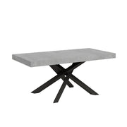 Tavolo allungabile 90x180/440 cm Volta Cemento telaio Antracite