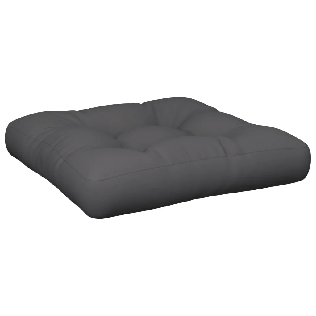 Cuscino per Pallet Antracite 60x60x12 cm in Tessuto 360447
