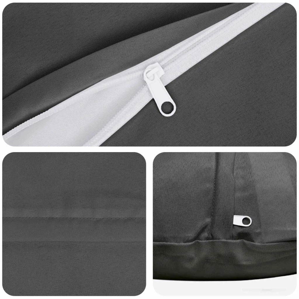 Federa 6 pcs HEERLEN Antracite Ø 60 cm Poliestere 922988