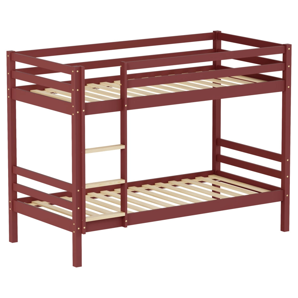 Letti a castello per bambini 190x90cm terracotta AMBER