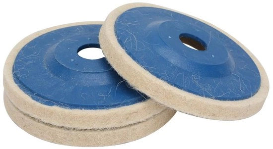 Kit di pulizia a vapore 4 pollici - Pannelli di pulizia a velluto - Dischi di pulizia 125 mm - Pulitore - Kit di pulizia a velluto - Adatto per vetro/ metallo - Panno di pulizia