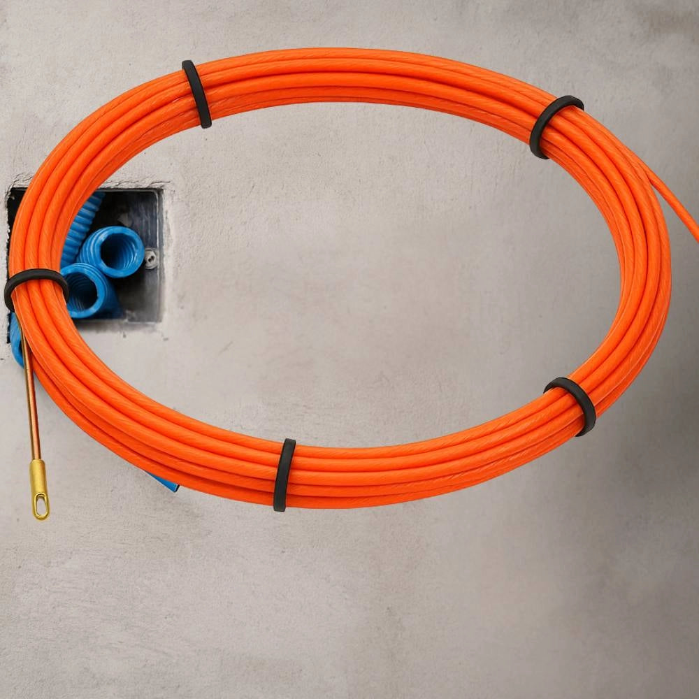 Faeg sonda tiracavi professionale poliestere trifilo 30 metri arancione