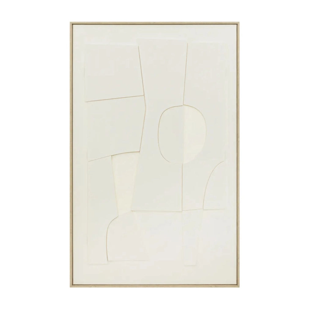 Decorazione da parete 3D Yelena bianca 116x75 cm