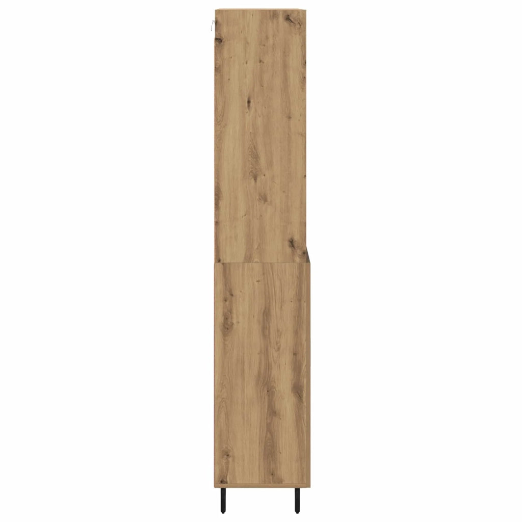 Credenza | Madia | Buffet da pranzo | Armadio da pranzo con cassetto Rovere artigianale 69,5 x 34 x 180 cm